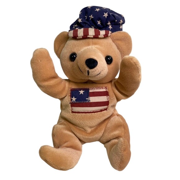 DanDee International Bean Bag Friends Patriotic Teddy Bear Plush Stuffed Animal - Picture 2 of 13